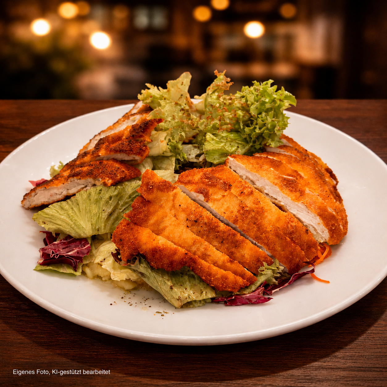 Salat mit panierten Schnitzelstreifen_01_ki_bearbeitet